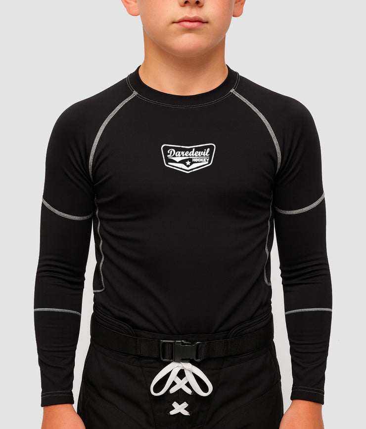 NEW – Youth Daredevil Hockey Ronan Compression Crew Neck Shirt