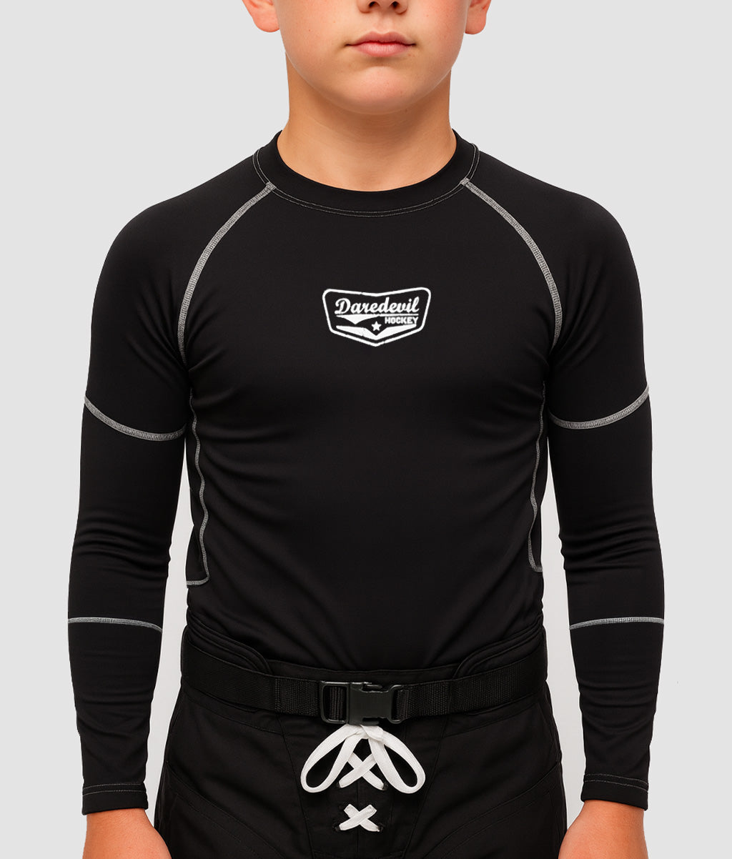 Youth Daredevil Hockey Ronan Compression Crew Neck Shirt
